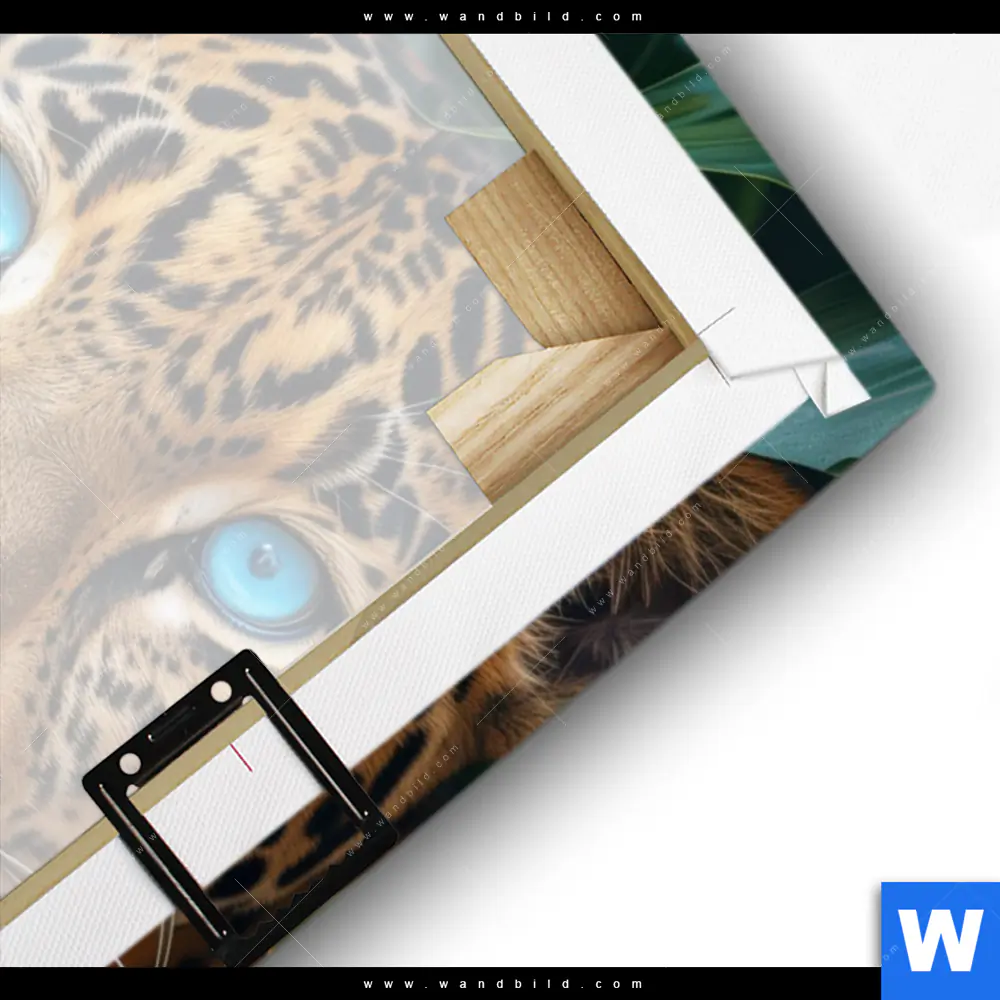 Leinwandbild | Leopard mit blauen Augen | Hochformat - Image 3