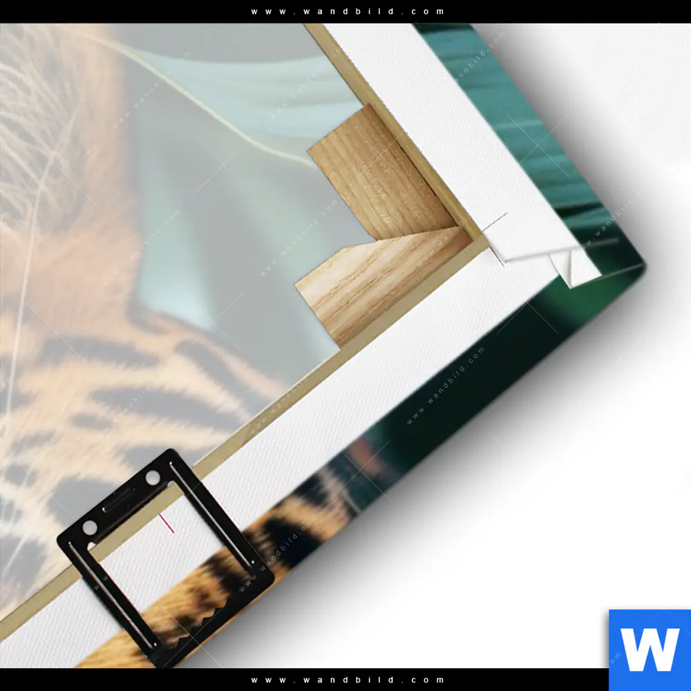 Leinwandbild | Leopard mit blauen Augen | Schmal - Image 3