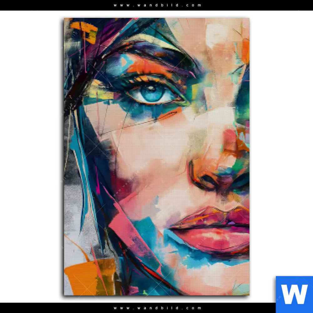 Leinwandbild | Loretta - Abstrakt Patchwork Art | Hochformat - Image 2