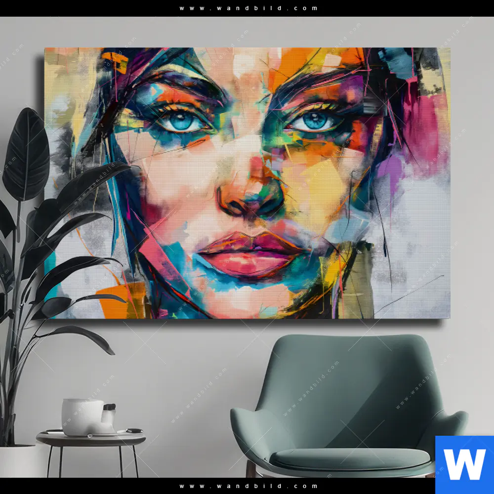 Leinwandbild | Loretta - Abstrakt Patchwork Art | Querformat