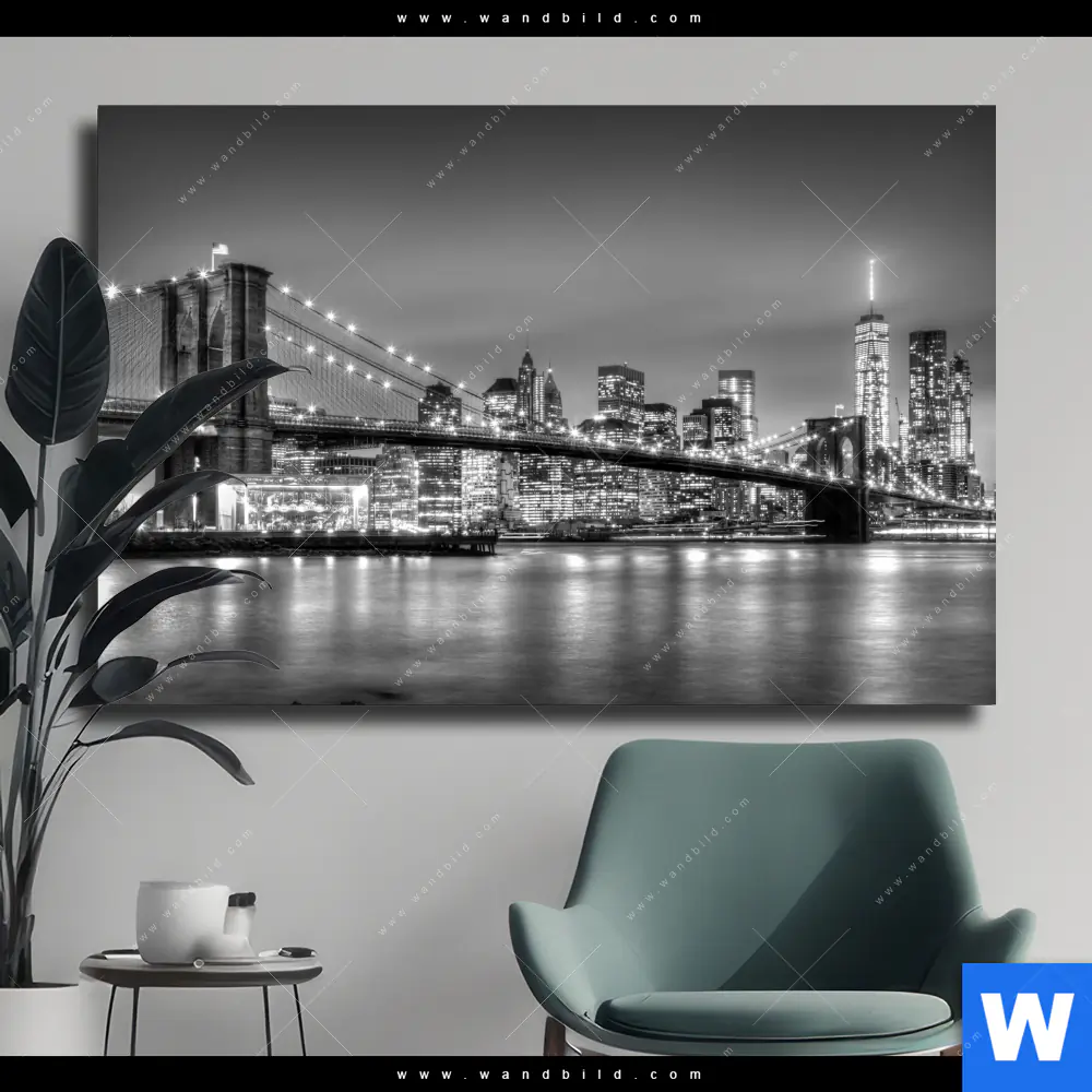 Leinwandbild | Manhattan - Zeitlose Skyline | Querformat