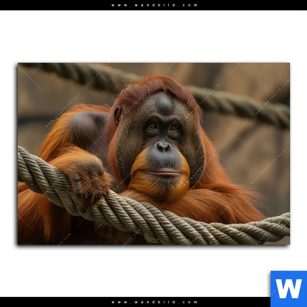 Leinwandbild | Orang-Utan mit sanftem Blick | Querformat - Image 2