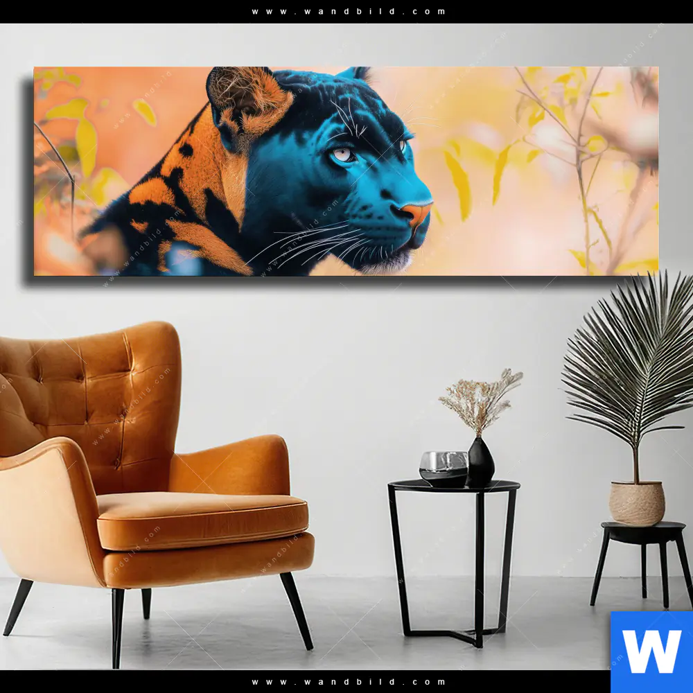 Leinwandbild | Panther - Farben der Wildness | Panorama