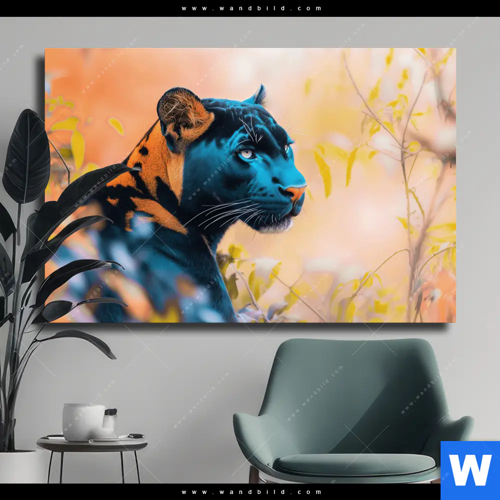 Leinwandbild | Panther - Farben der Wildness | Querformat