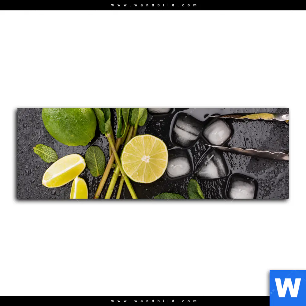Leinwandbild | Perfekte Zutaten für Cocktails | Panorama - Image 2