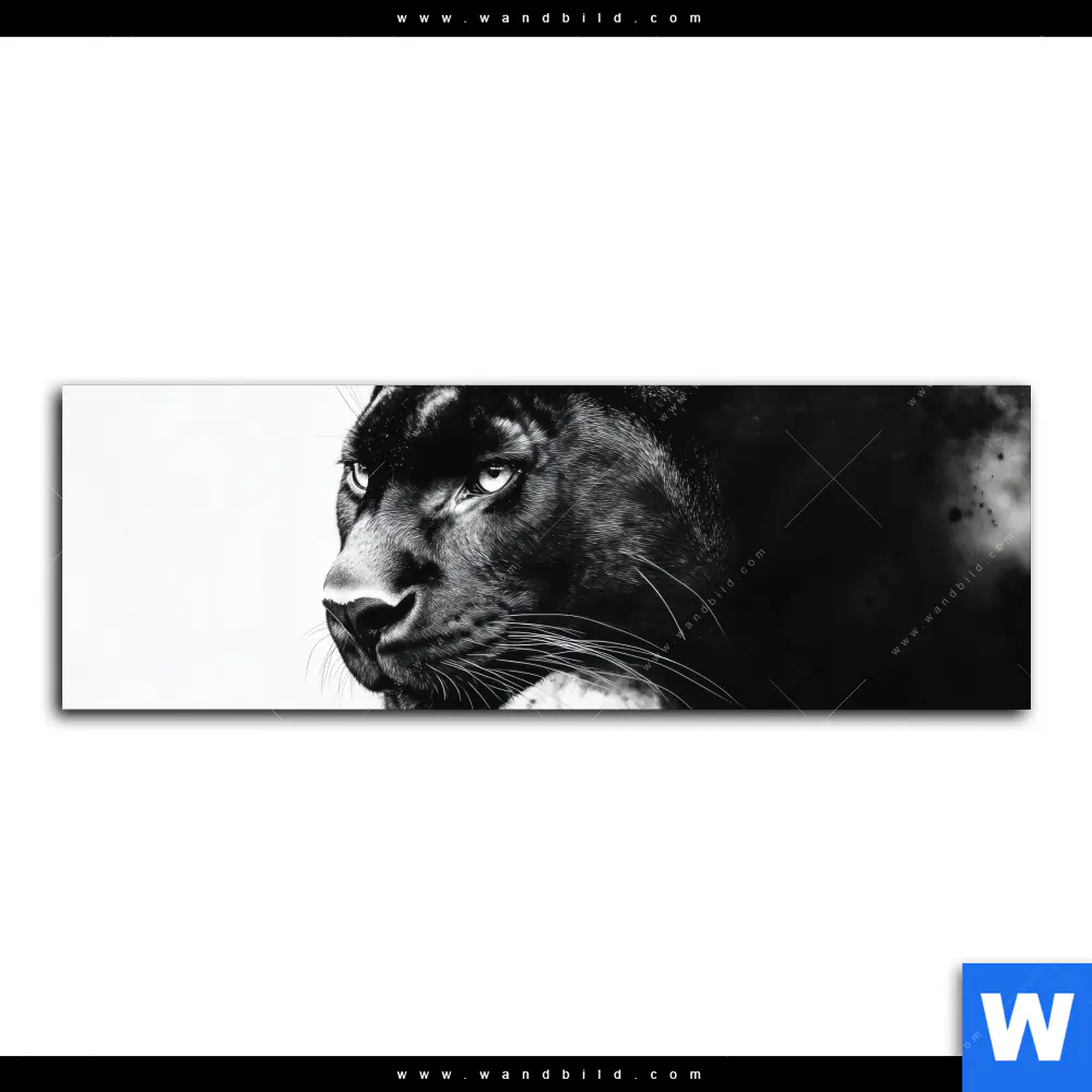 Leinwandbild | Schwarzer Panther | Panorama - Image 2