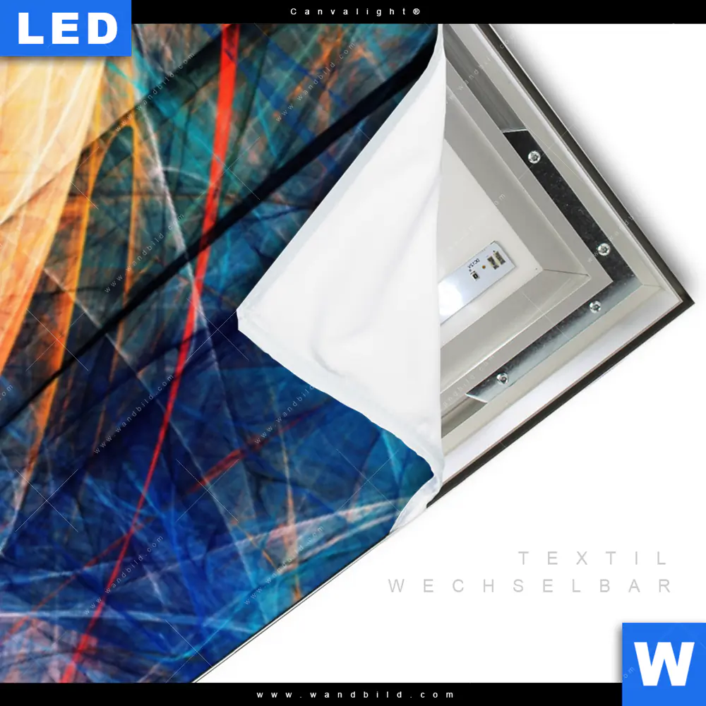 Canvalight® Leuchtbild | Abstrakte Harmonie | Schmal - Image 3