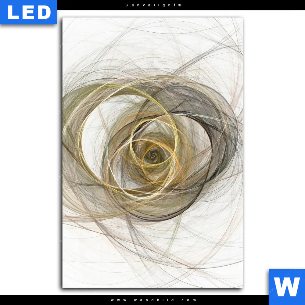 Canvalight® Leuchtbild | Abstrakte moderne Linienkunst | Hochformat - Image 2