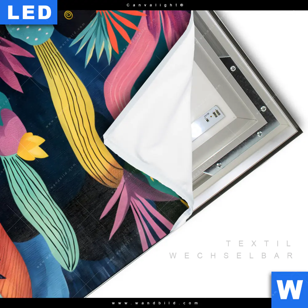 Canvalight® Leuchtbild | Abstrakte Natur | Hochformat - Image 3