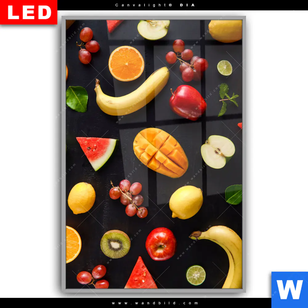 Leuchtbild Acrylglas Canvalight® DIA | Früchte - Gesunde Ernährung | Hochformat - Image 2