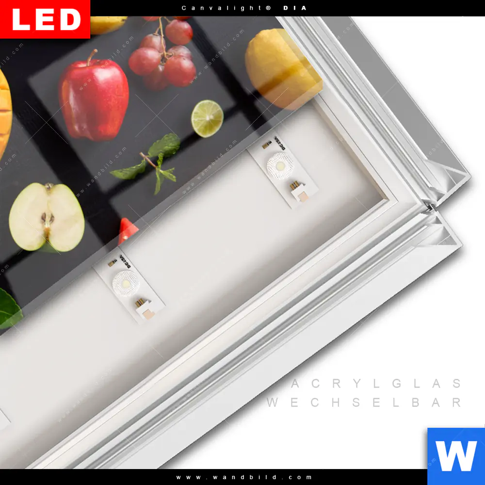 Leuchtbild Acrylglas Canvalight® DIA | Früchte - Gesunde Ernährung | Hochformat - Image 3