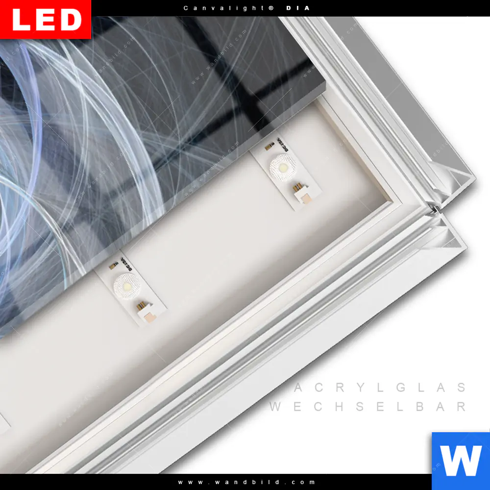 Leuchtbild Acrylglas Canvalight® DIA | Lichtmalerei No. 4 | Panorama - Image 3