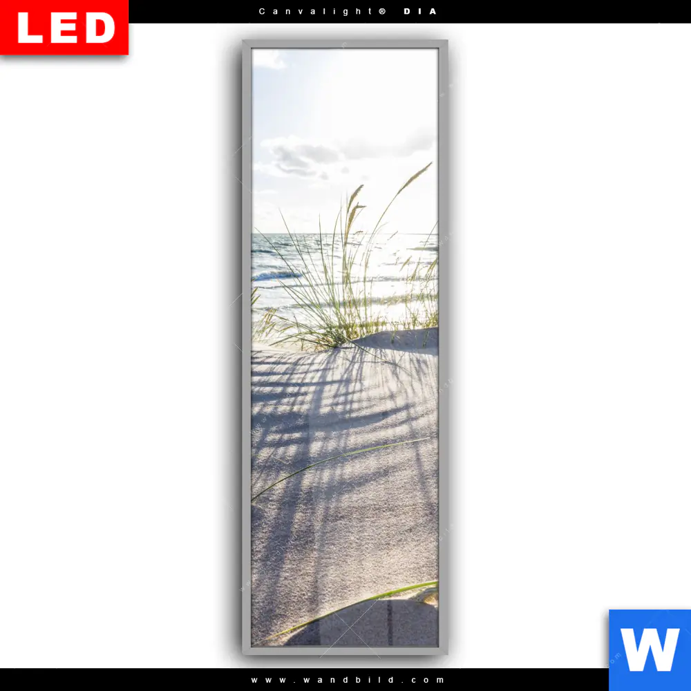 Leuchtbild Acrylglas Canvalight® DIA | Sandstrand und Düne | Schmal - Image 2