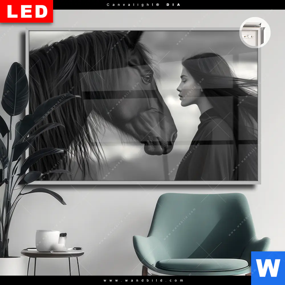 Leuchtbild Acrylglas Canvalight® DIA | Seelenblick | Querformat