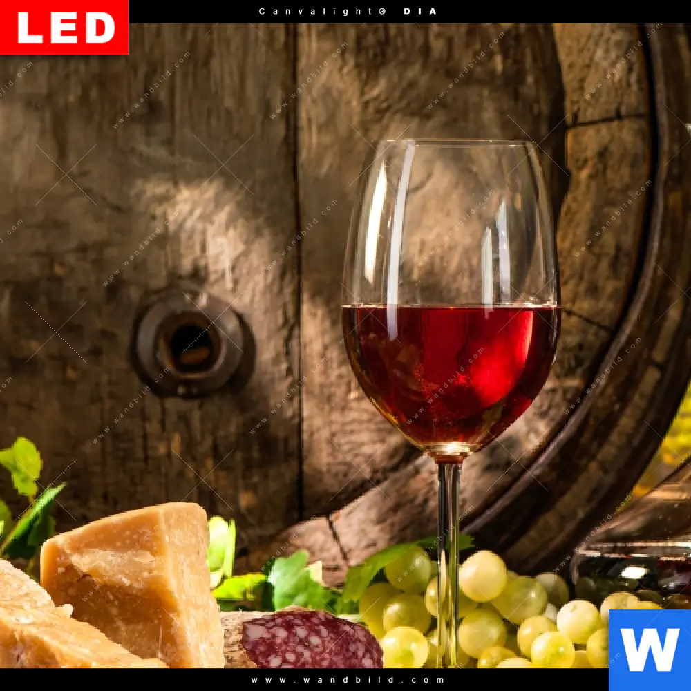 Leuchtbild Acrylglas Canvalight® DIA | Wein - Geschmack der Region | Quadrat - Image 4