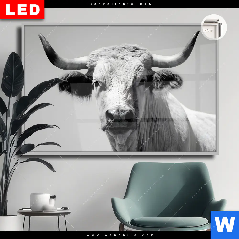 Leuchtbild Acrylglas Canvalight® DIA | Weisser Bulle | Querformat