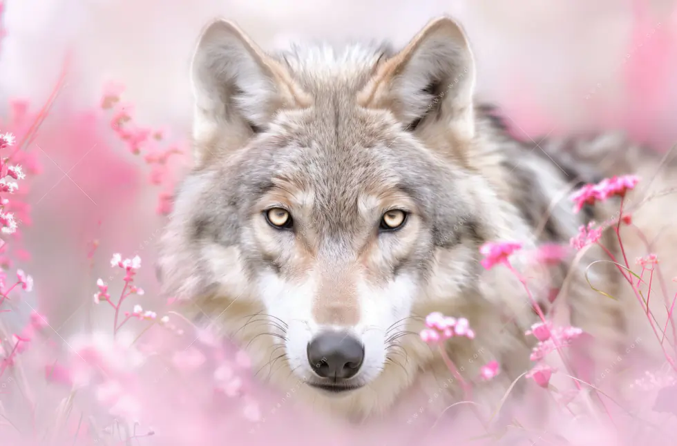 Canvalight® Leuchtbild | Friedlicher Wolf | Querformat - Image 5