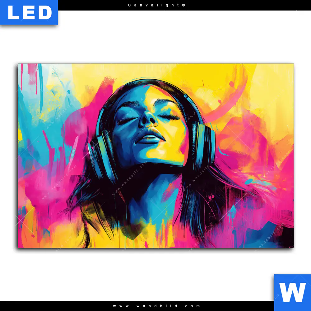 Canvalight® Leuchtbild | Klang der Farben | Querformat - Image 2