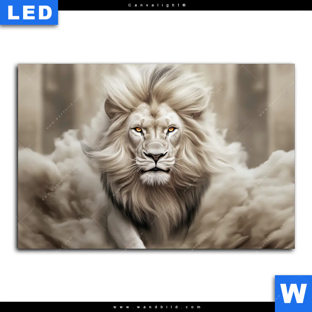Canvalight® Leuchtbild | König der Tiere | Querformat - Image 2
