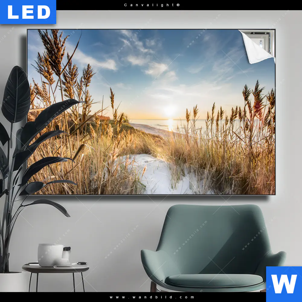 Canvalight® Leuchtbild | Urlaub am Meer | Querformat