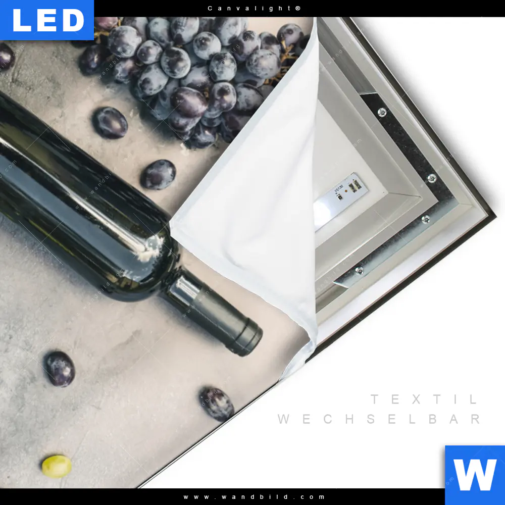 Canvalight® Leuchtbild | Weingenuss | Hochformat - Image 3