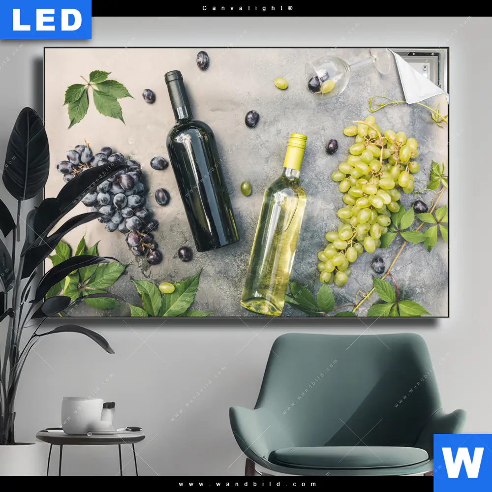 Canvalight® Leuchtbild | Weingenuss | Querformat