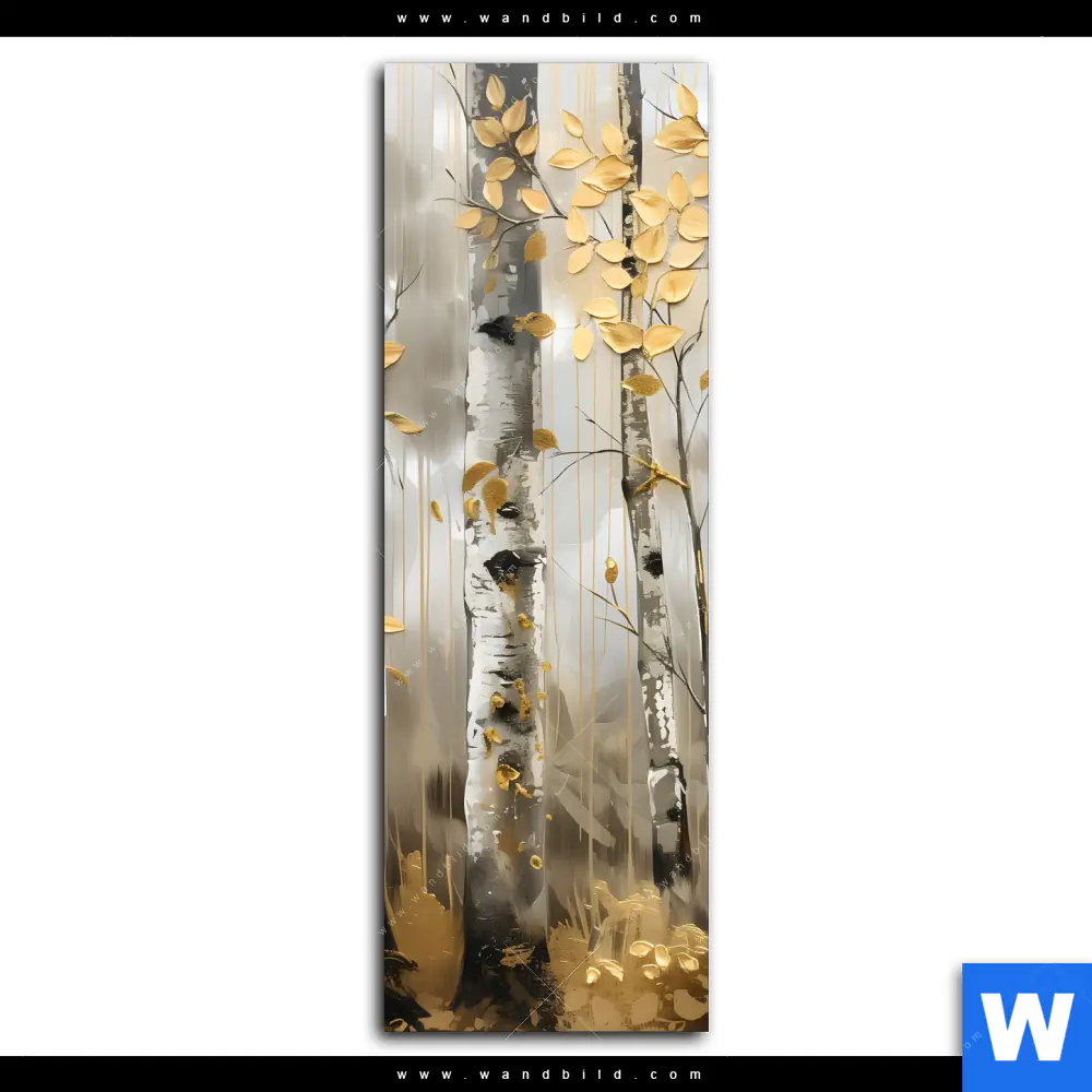 Poster | Abstrakter Birkenwald | Schmal - Image 2