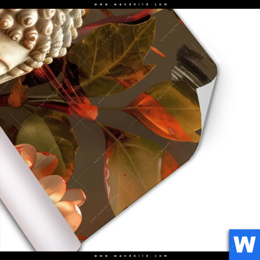 Poster | Abstrakter Buddha & Blumen | Hochformat - Image 3