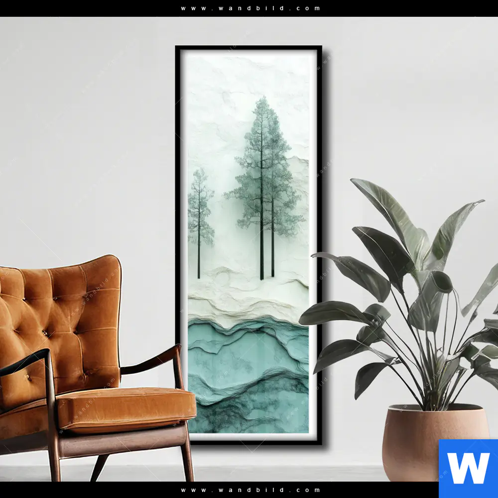Poster | Abstrakter Wald | Schmal