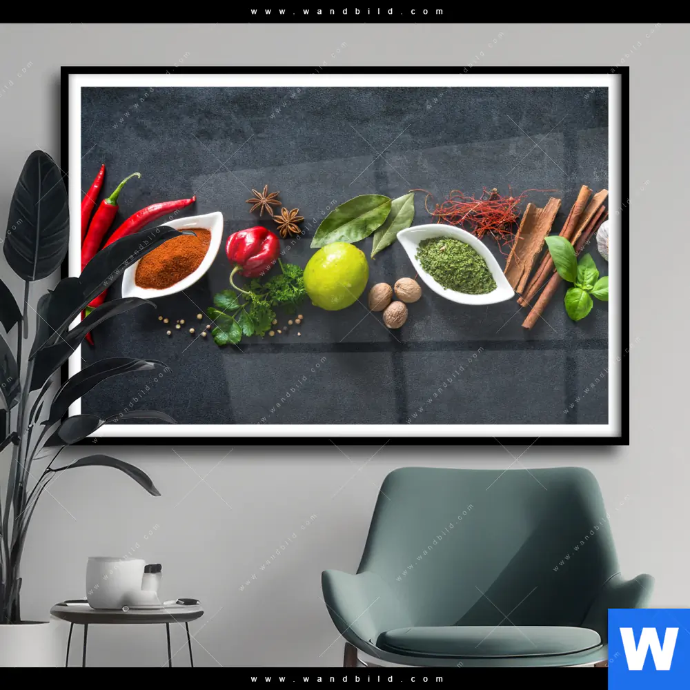 Poster | Aromen der Weltküche | Querformat