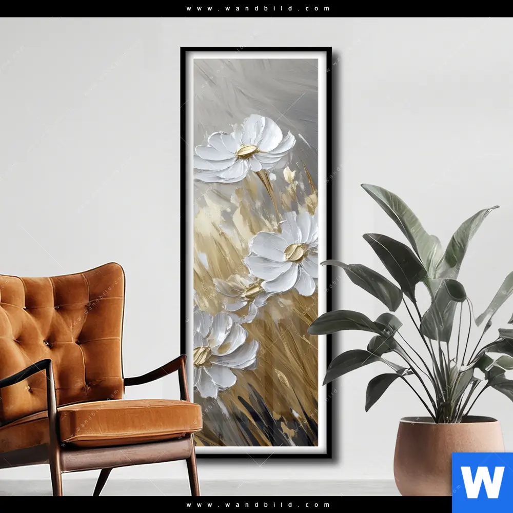 Poster | Blüten im Wind | Schmal