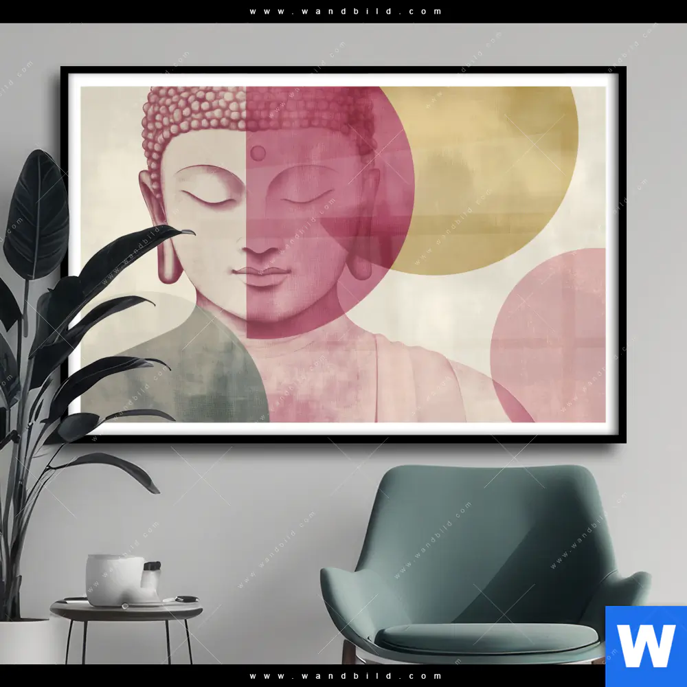 Poster | Buddha in sanfter Balance | Querformat