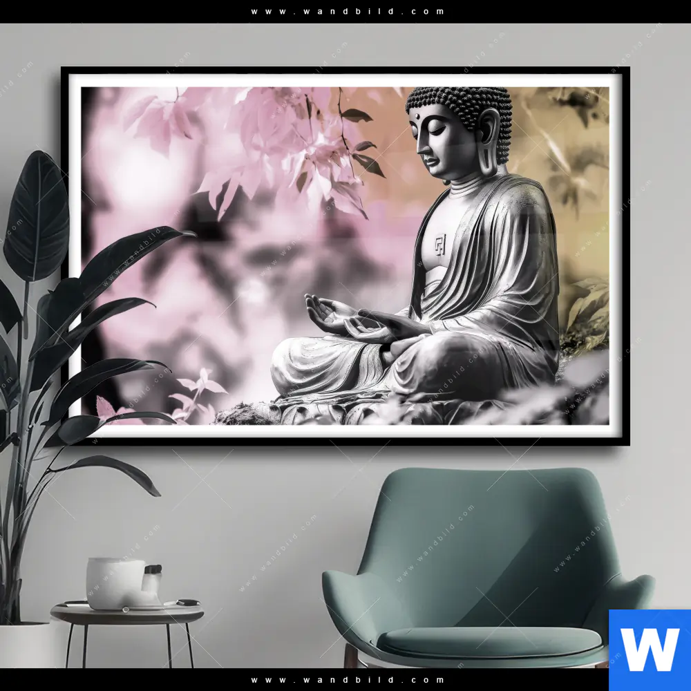 Poster | Buddha in stiller Harmonie | Querformat