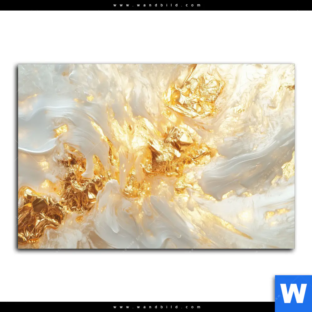 Poster | Edle Farbexplosion Gold | Querformat - Image 2