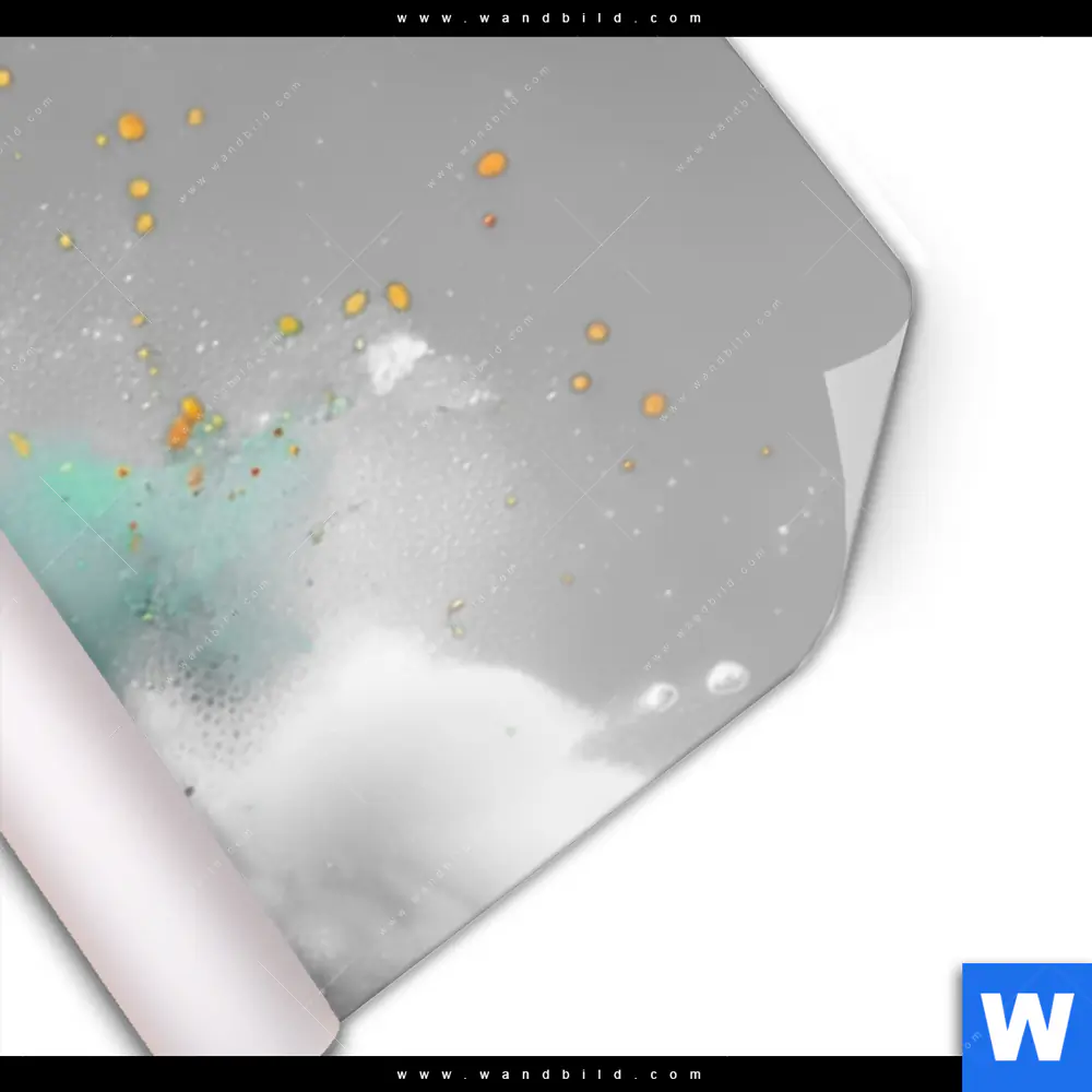 Poster | Farbenexplosion mit Eule | Panorama - Image 3