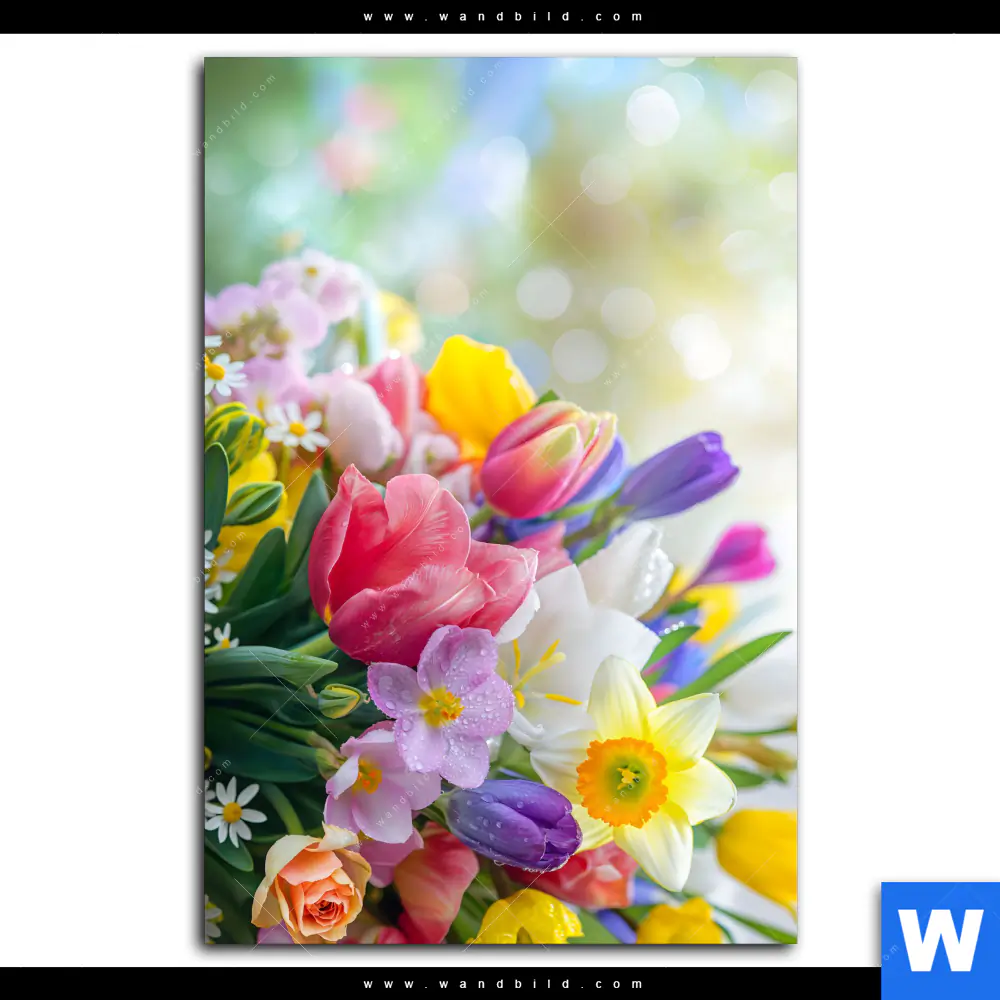 Poster | Farbenfrohe Frühlingsblüten | Hochformat - Image 2