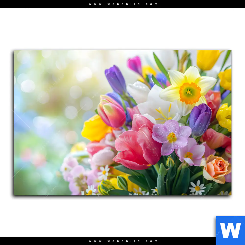 Poster | Farbenfrohe Frühlingsblüten | Querformat - Image 2