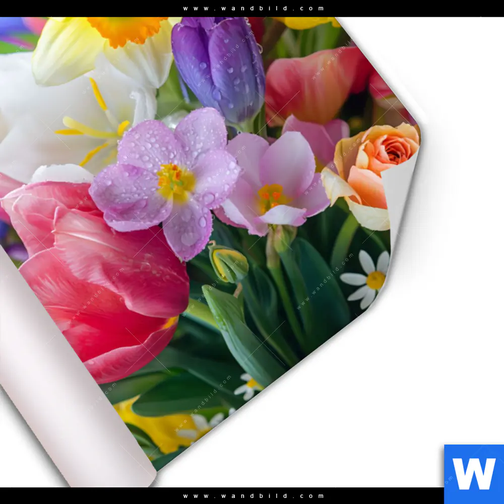 Poster | Farbenfrohe Frühlingsblüten | Querformat - Image 3