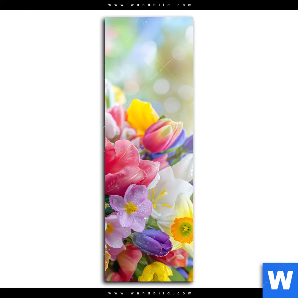 Poster | Farbenfrohe Frühlingsblüten | Schmal - Image 2