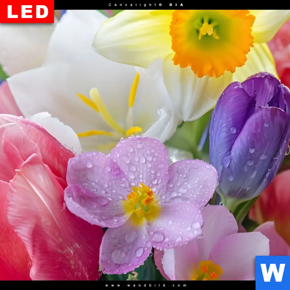 Poster | Farbenfrohe Frühlingsblüten | Schmal - Image 4