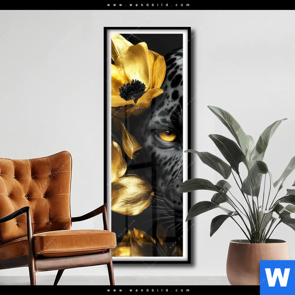 Poster | Goldblumen & Panther | Schmal