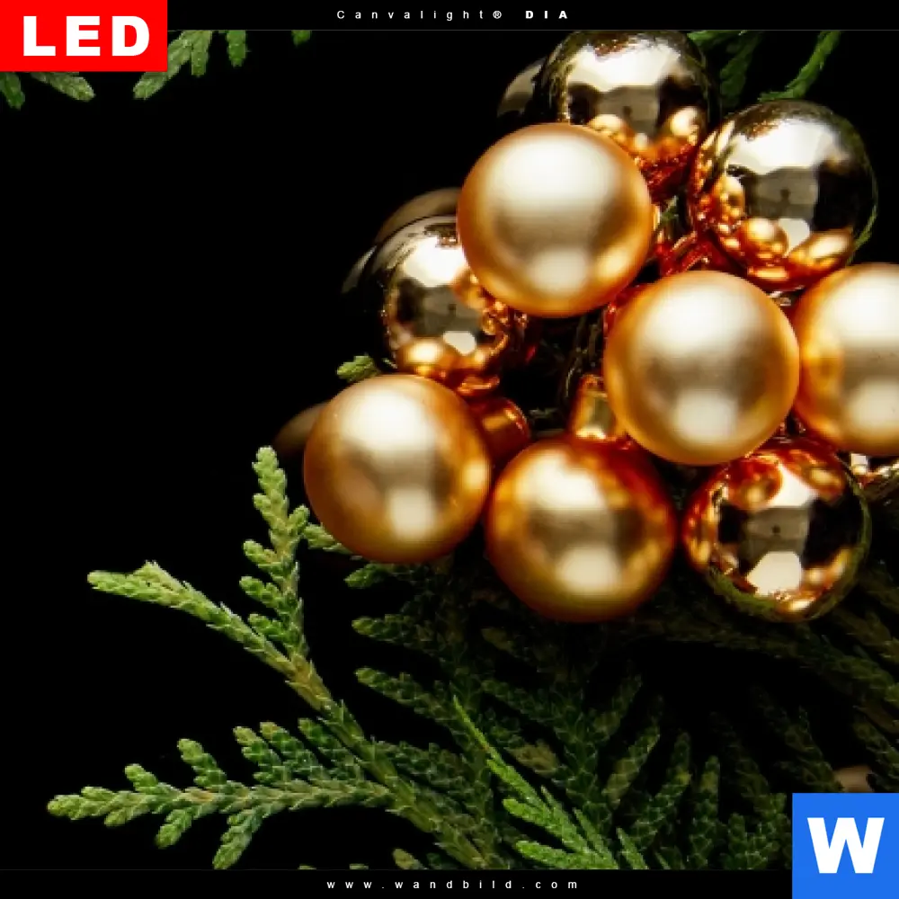 Poster | Goldene Weihnachtsgrüße | Quadrat - Image 4