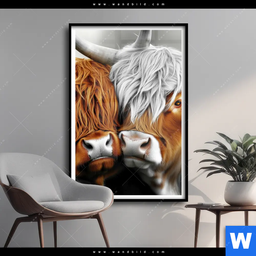 Poster | Hochlandrinder - Harmonie der Natur | Hochformat