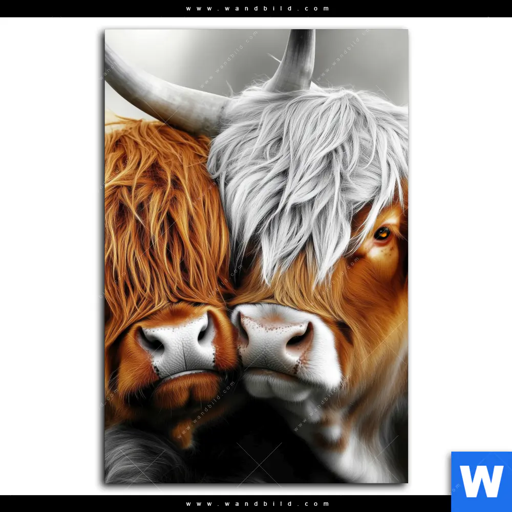 Poster | Hochlandrinder - Harmonie der Natur | Hochformat - Image 2