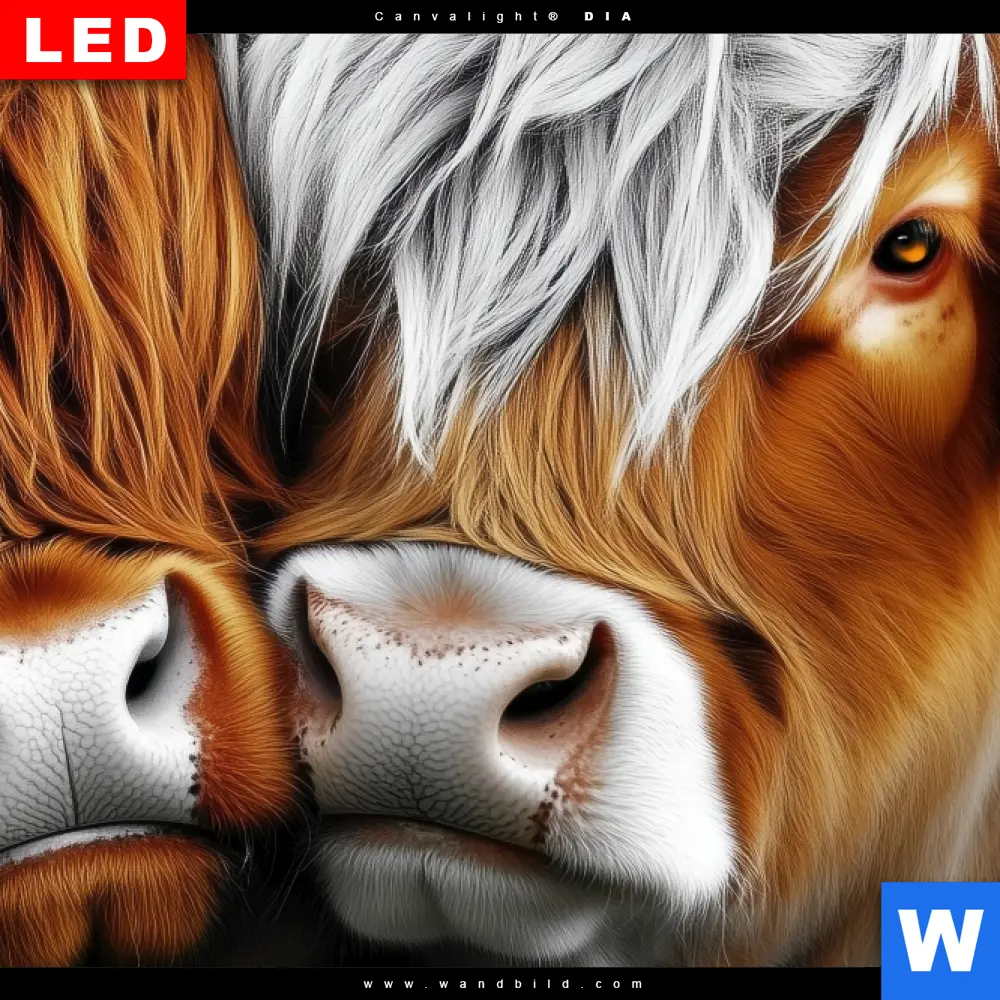 Poster | Hochlandrinder - Harmonie der Natur | Hochformat - Image 4