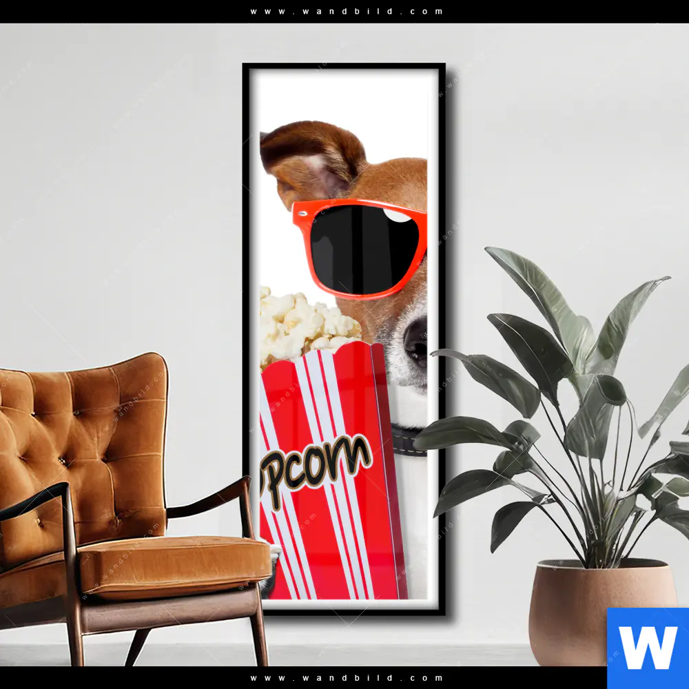 Poster | Kinoabend mit Terrier | Schmal