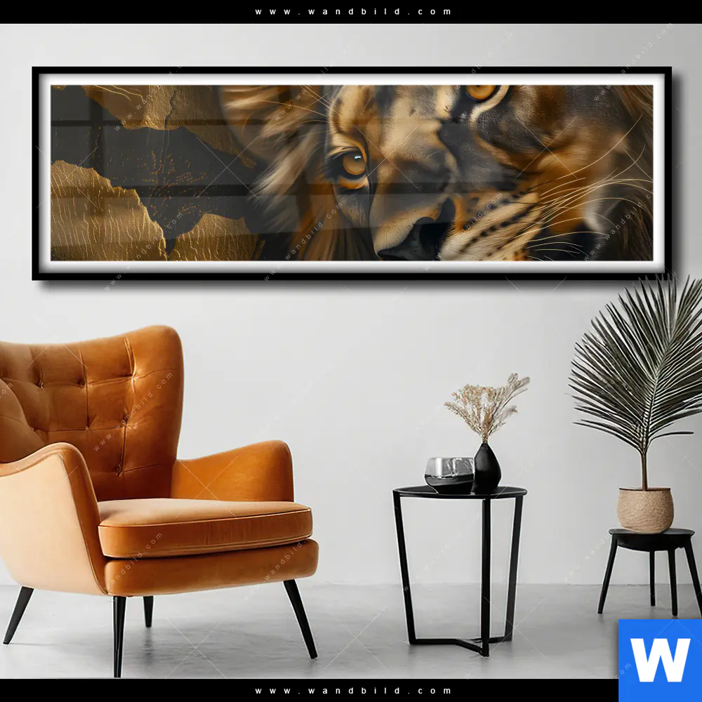 Poster | Löwenportrait: Kraft und Eleganz | Panorama