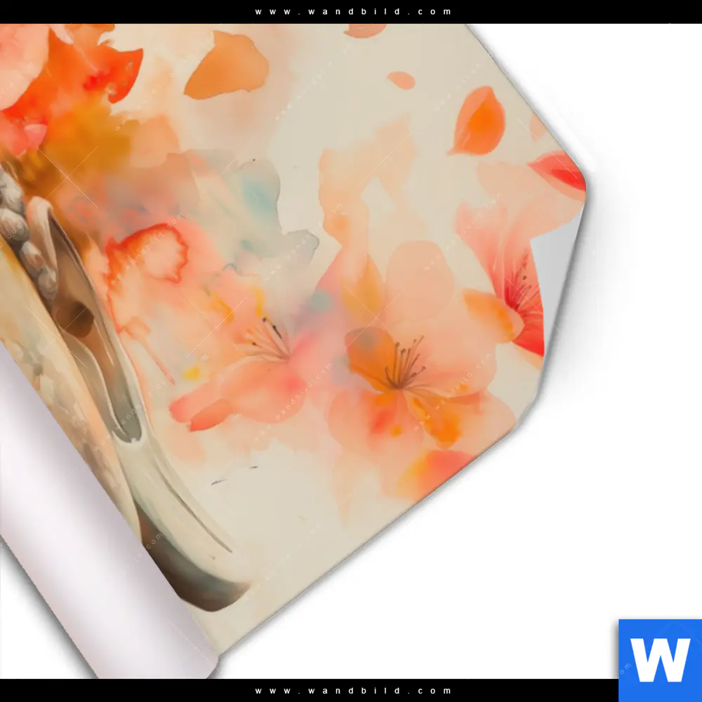 Poster | Meditativer Buddha in Blumen | Querformat - Image 3