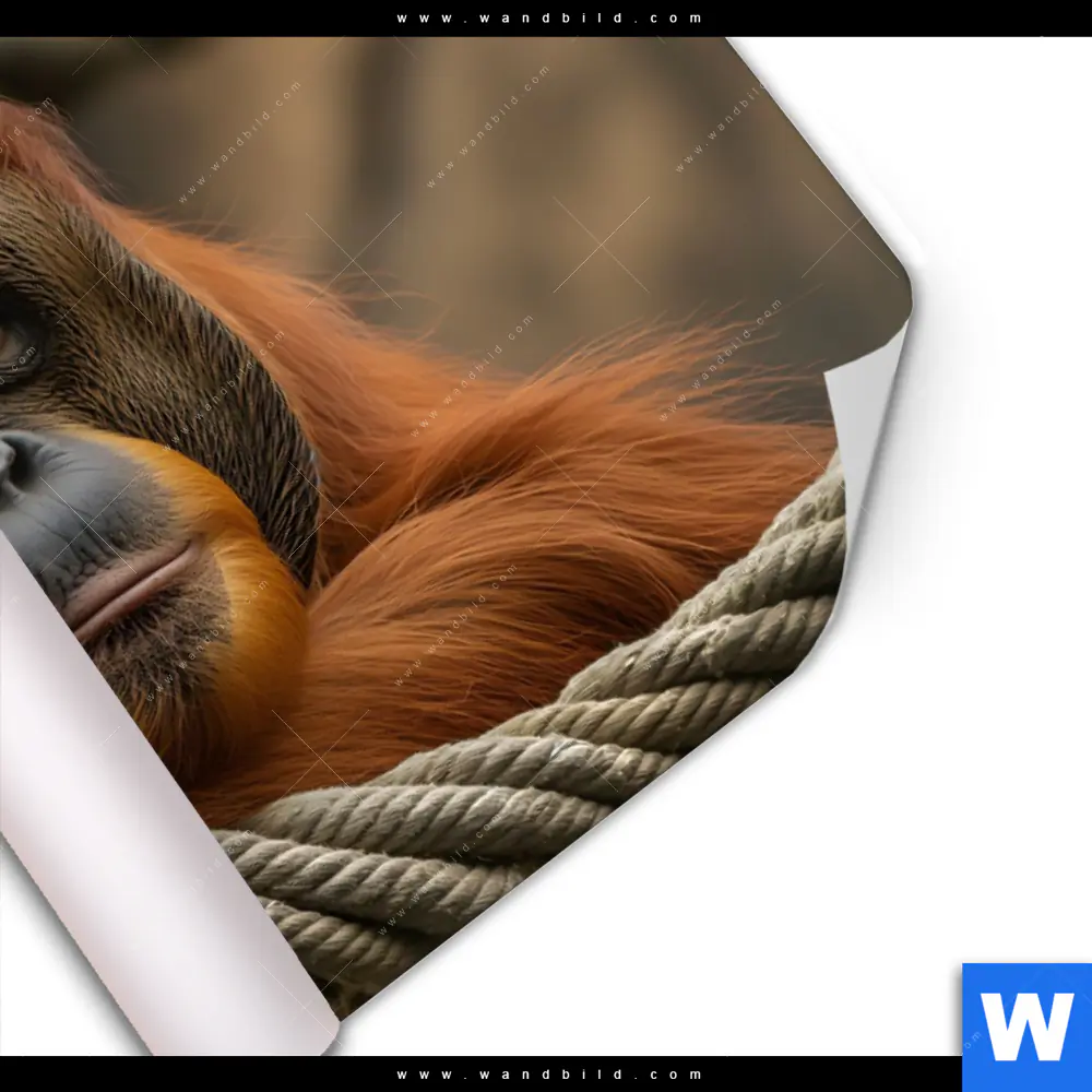 Poster | Orang-Utan mit sanftem Blick | Querformat - Image 3