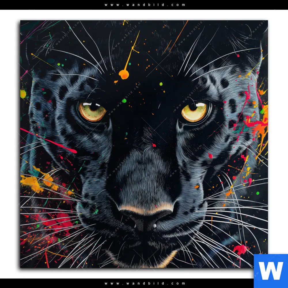 Poster | Panther Farbexplosion | Quadrat - Image 2